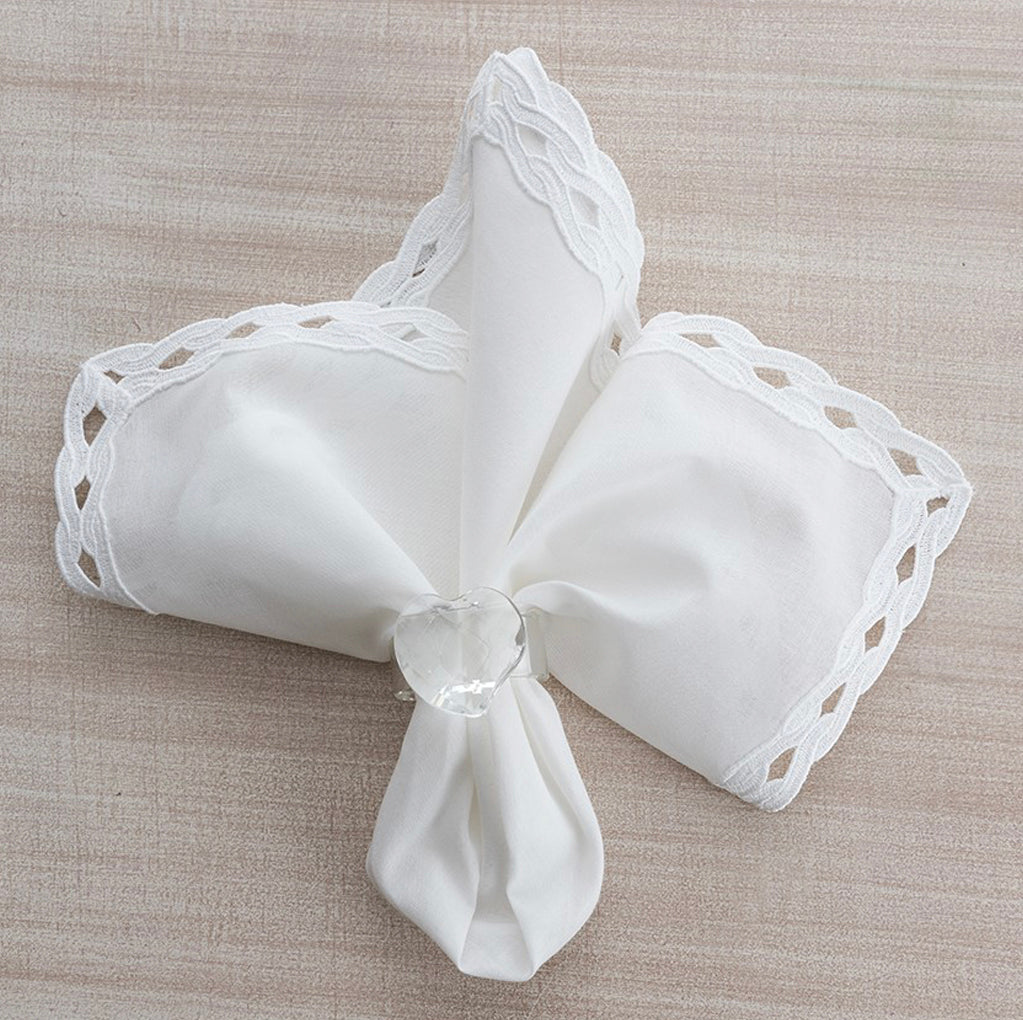 SU DALGASI - NAPKIN SET - WHITE