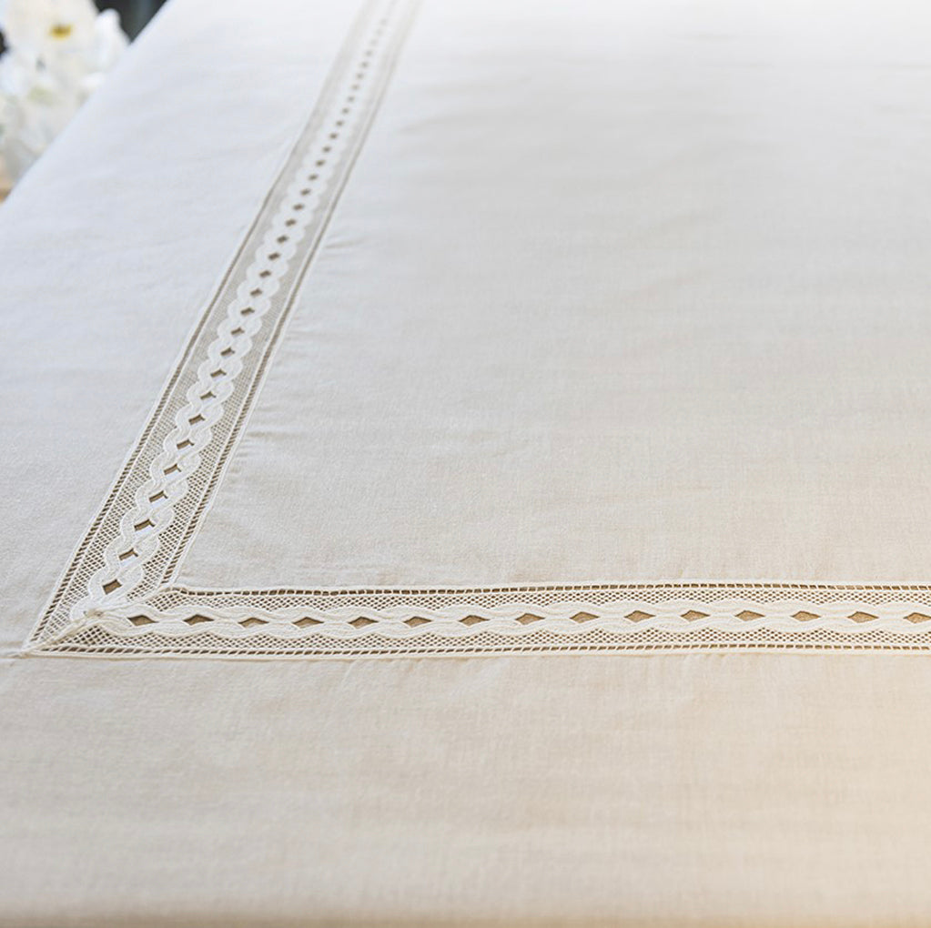 SU DALGASI - TABLECLOTH - WHITE