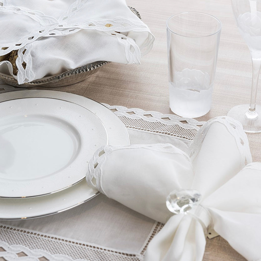 SU DALGASI - NAPKIN SET - WHITE