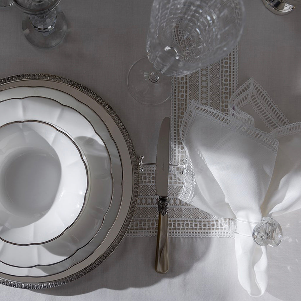 جلوريا - مجموعة مناديل - بيضاء