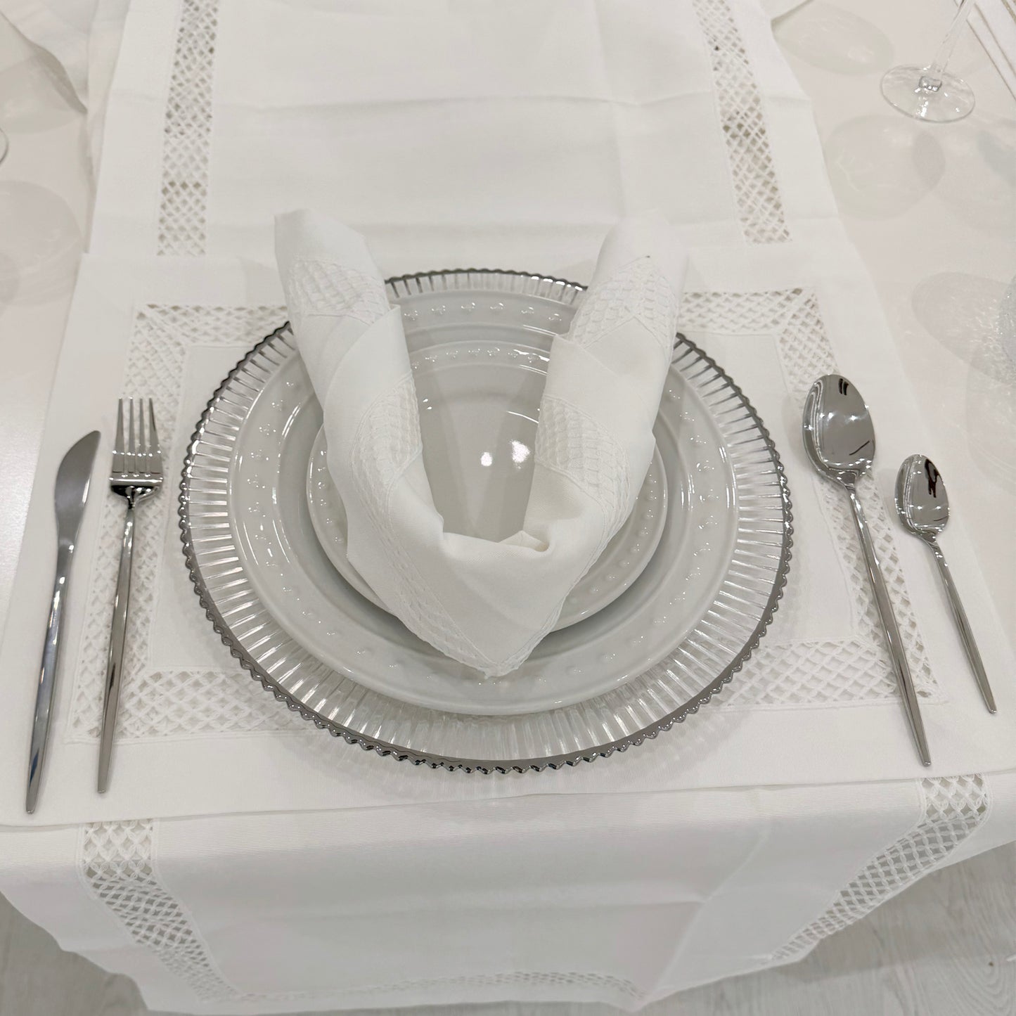 AMBER - NAPKIN SET - WHITE