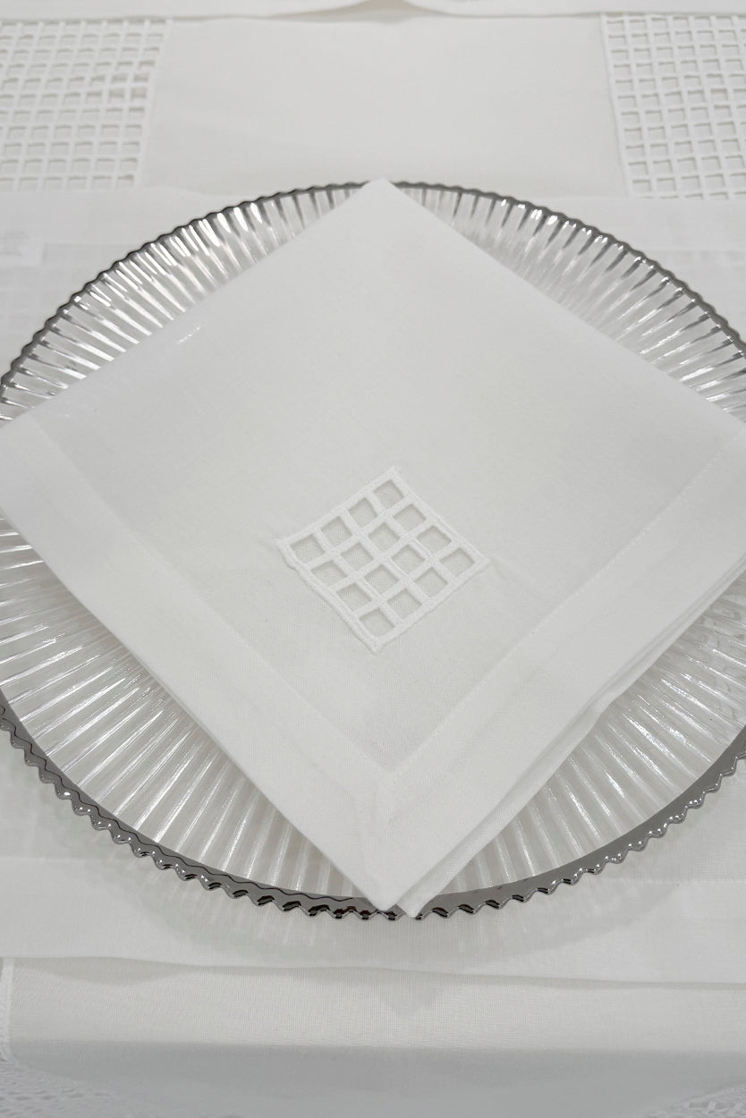 PERILLA LILY - NAPKIN SET - WHITE