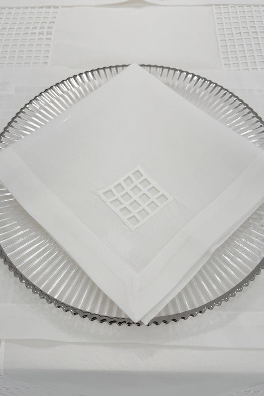 PERILLA LILY - NAPKIN SET - WHITE