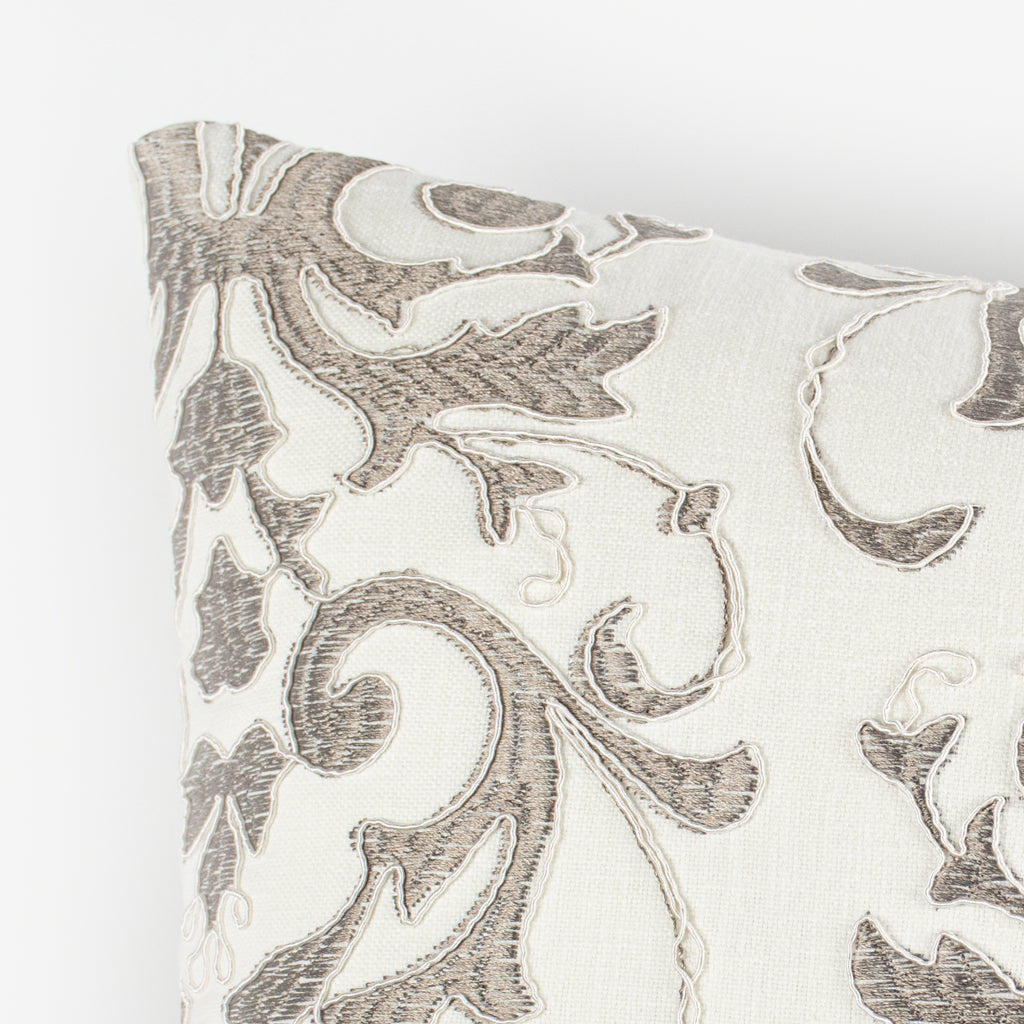 مخدة ديكور إيطالية أبيض / أزرق