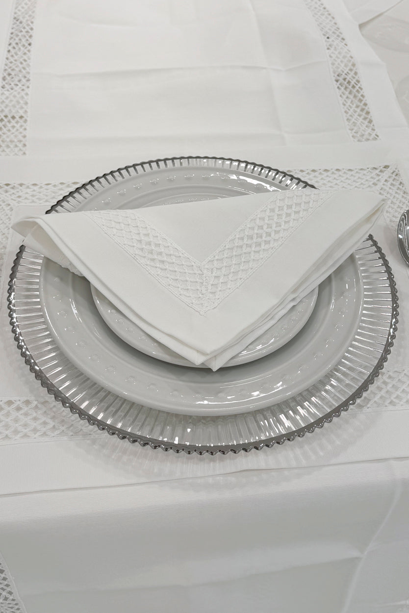 AMBER - NAPKIN SET - WHITE