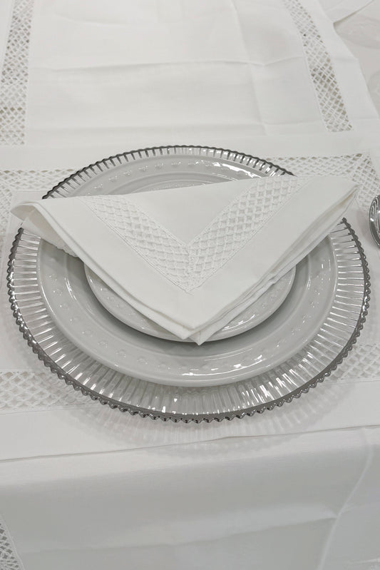 AMBER - NAPKIN SET - WHITE