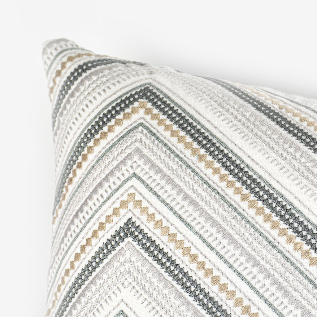 مخدة ديكور إيطالية أبيض / أزرق