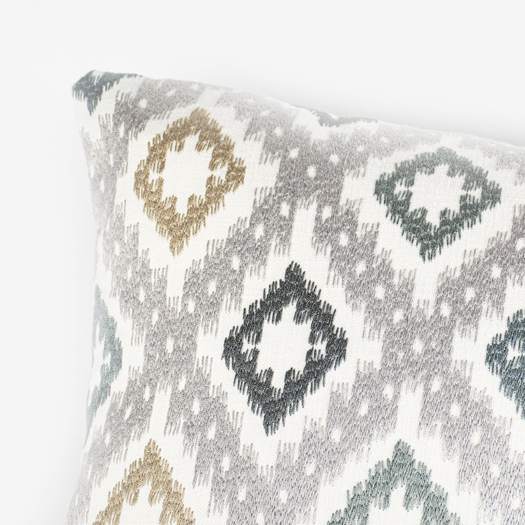 مخدة ديكور إيطالية أبيض / أزرق