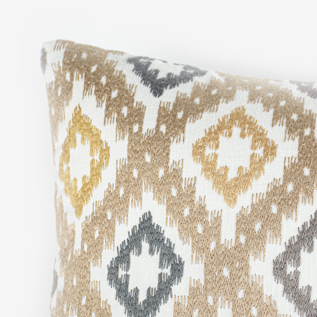 مخدة ديكور إيطالية أبيض / أزرق