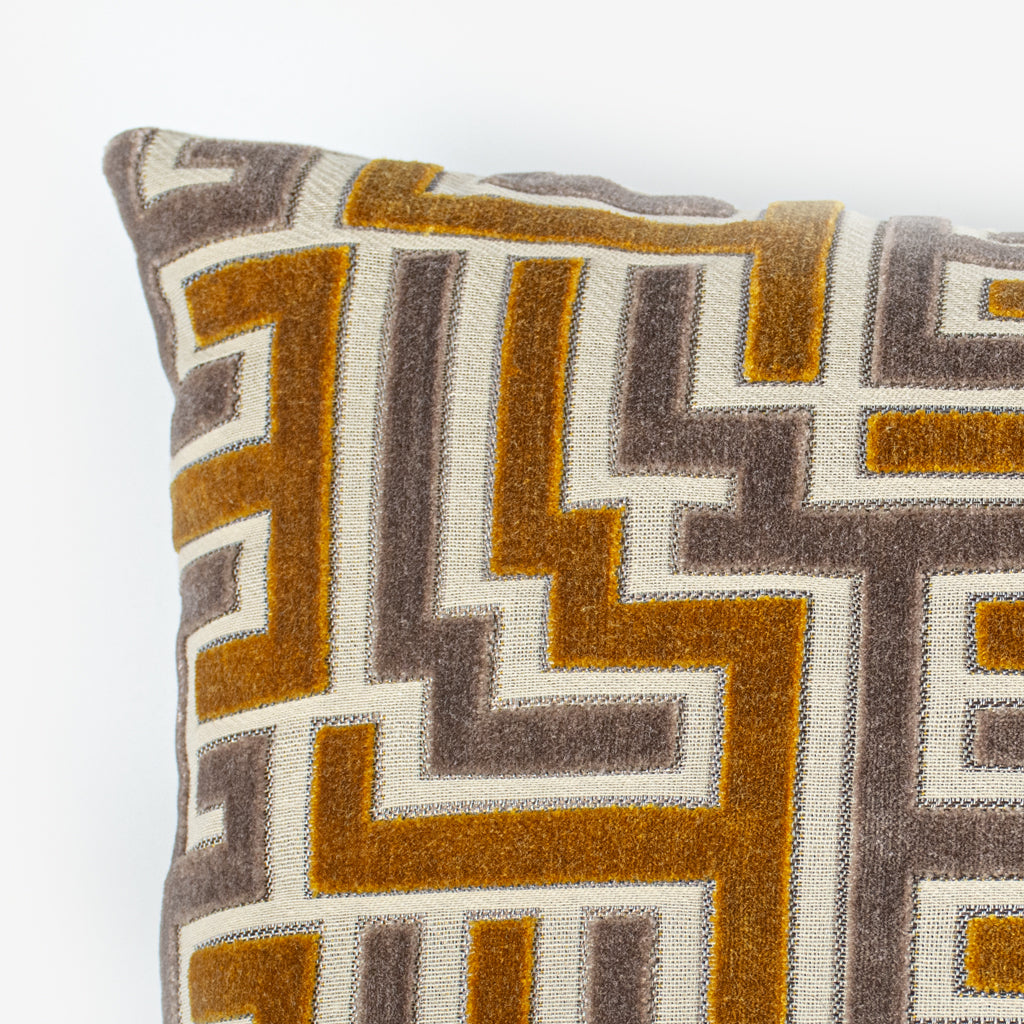 مخدة ديكور إيطالية أبيض / أزرق