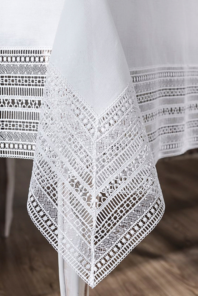 جلوريا - مفرش طاولة - أبيض