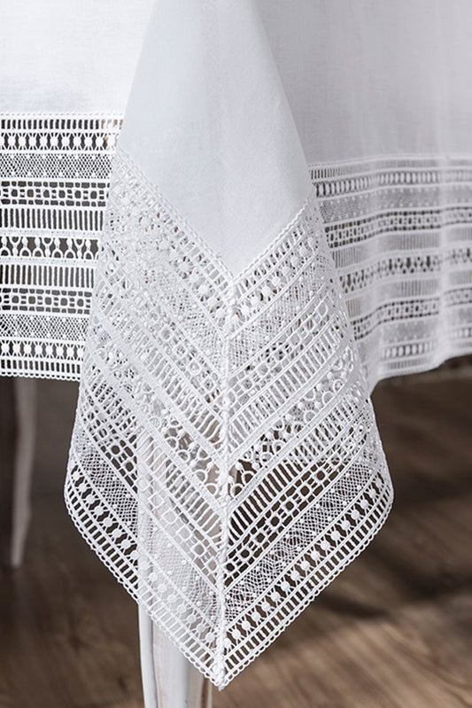 جلوريا - مفرش طاولة - أبيض