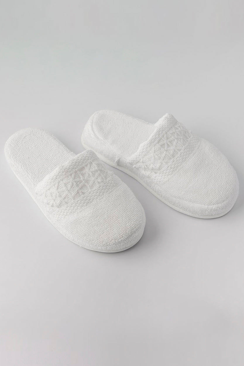 KASSIA SLIPPERS - WHITE
