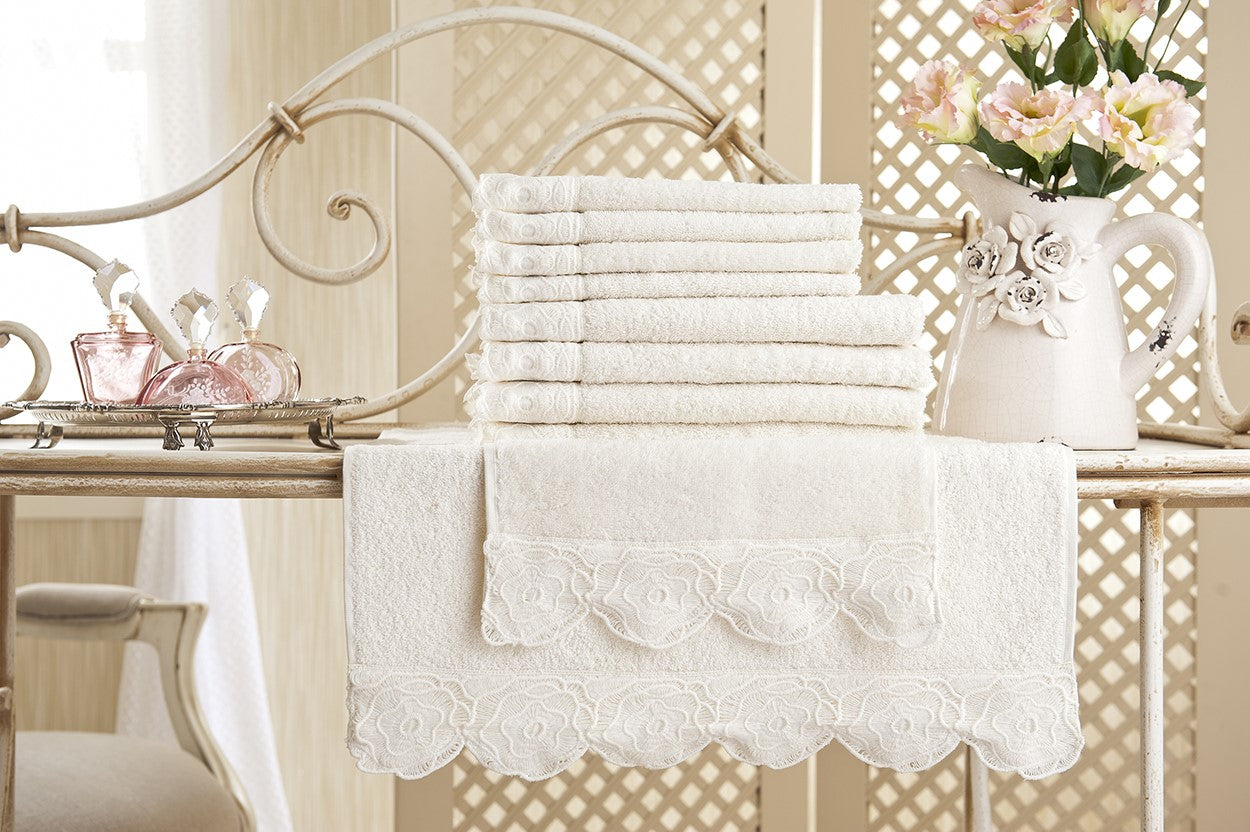 GUL GUPUR TOWEL - CREAM