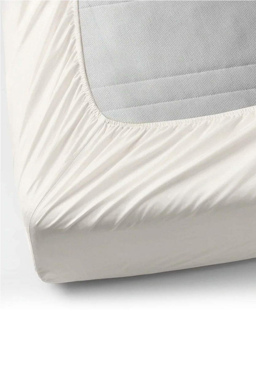 HEMSTITCH 400TC FITTED SHEET IVORY