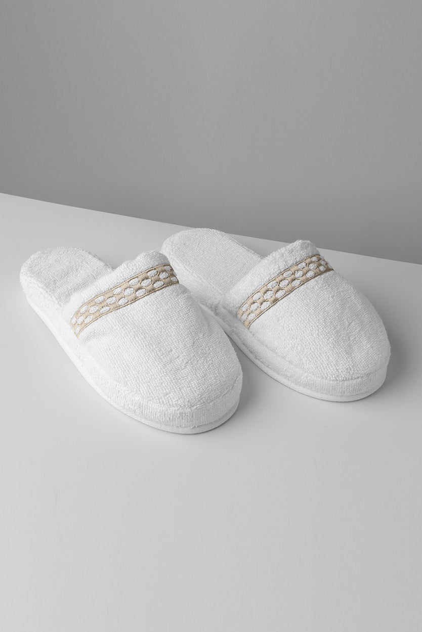 PATTY SLIPPERS - IVORY