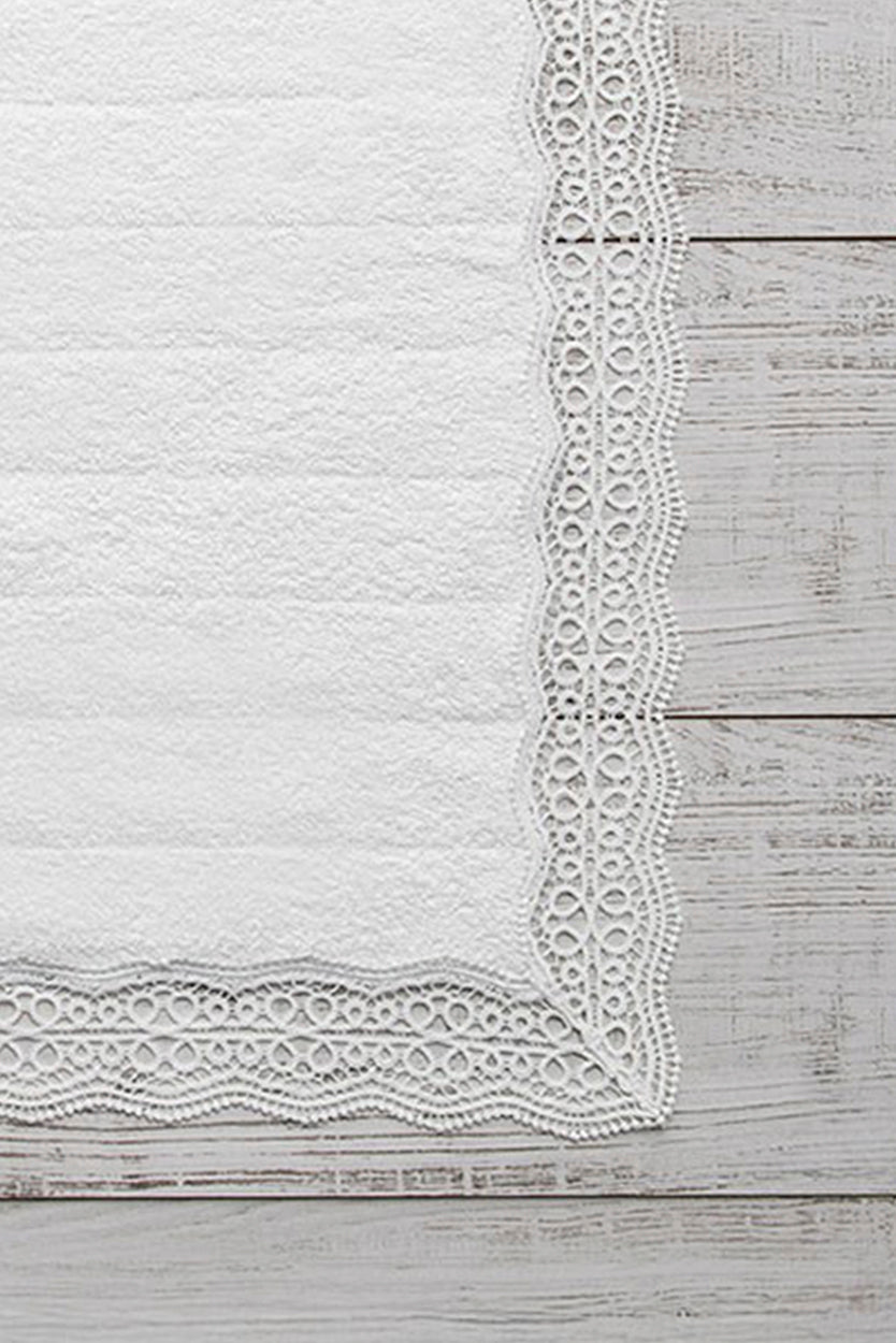 DAISY BATH MATS - WHITE