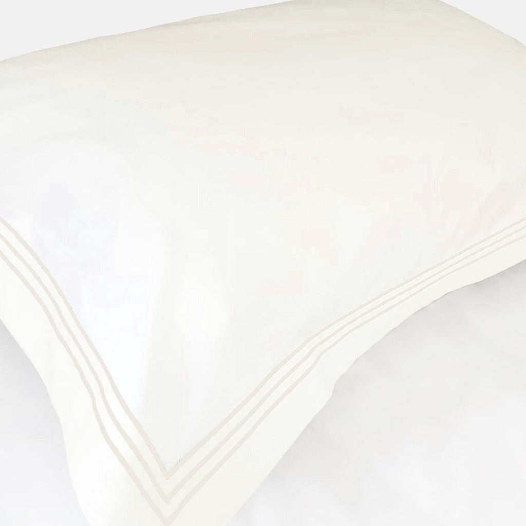 3 ROW EGYPTION COTTON SATEEN PILLOW CASE 400 TC