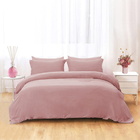 PLAIN COTTON SATEEN DUVET COVER 300 TC