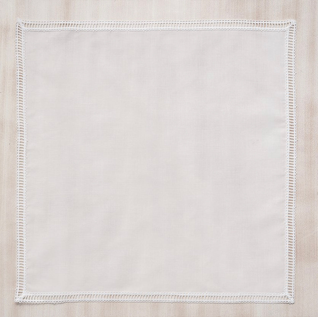 GLORIA - NAPKIN SET - WHITE