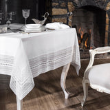 GLORIA - TABLECLOTH - WHITE