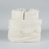 GUL GUPUR BASKET TOWEL SET - CREAM