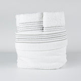 5 SIRA BASKET TOWEL SET - GRAY