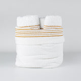 5 SIRA BASKET TOWEL SET - GOLD