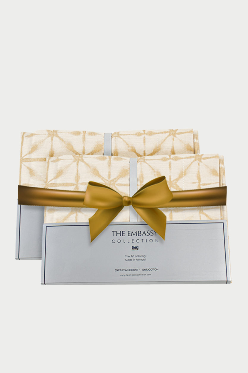 طقم بيت لحاف مانثرو كينج 5 قطع من القطن المصري