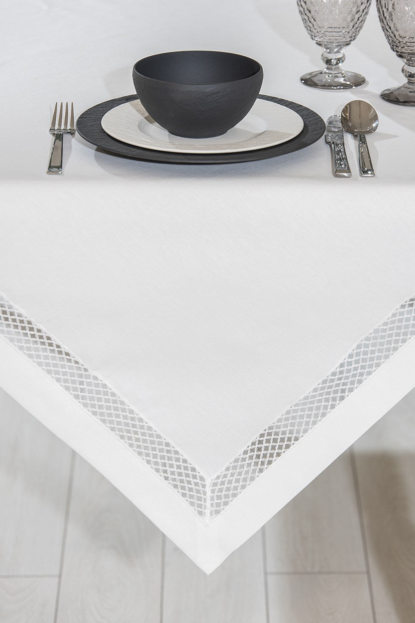 AMBER - TABLECLOTH - WHITE