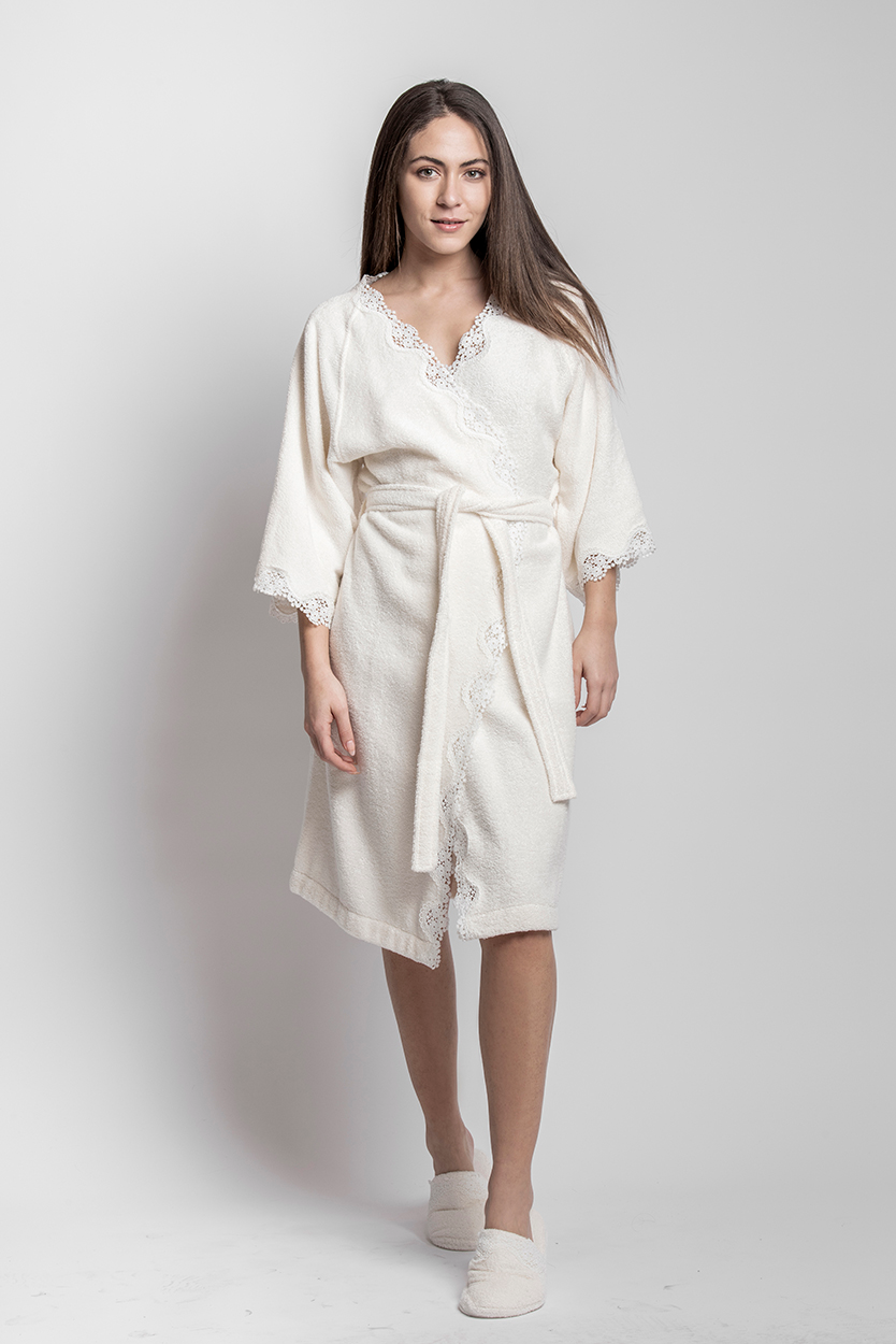 PETUNYA BATHROBE - CREAM