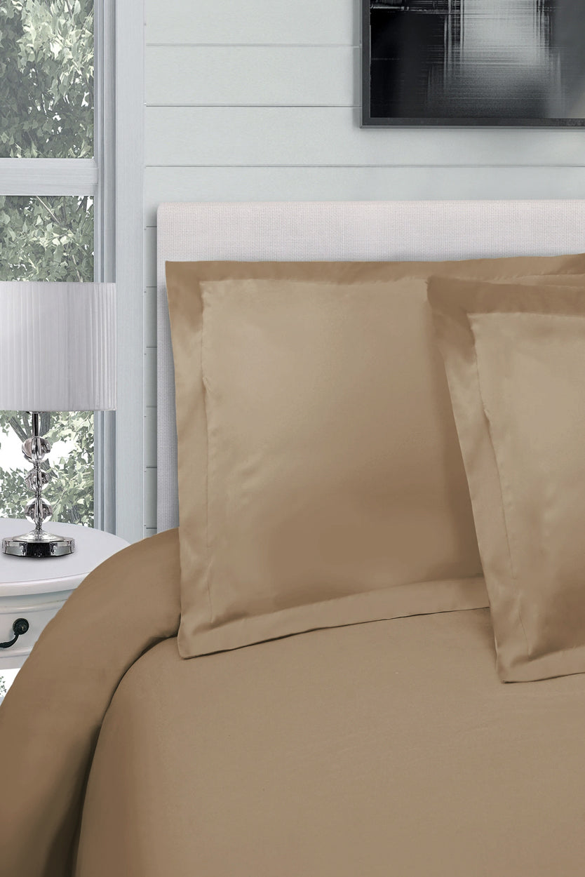 HEMSTITCH 400TC DUVET COVER GOLD