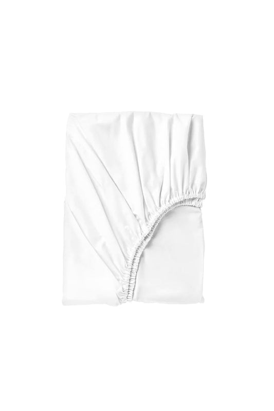 HEMSTITCH 400TC FITTED SHEET WHITE