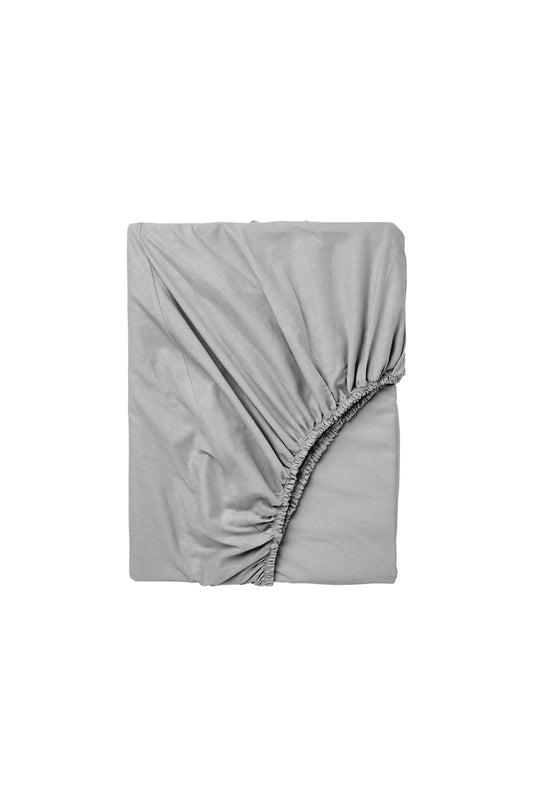 HEMSTITCH 400TC FITTED SHEET GREY