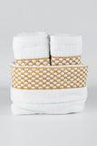 PATTY BASKET TOWEL SET - GOLD