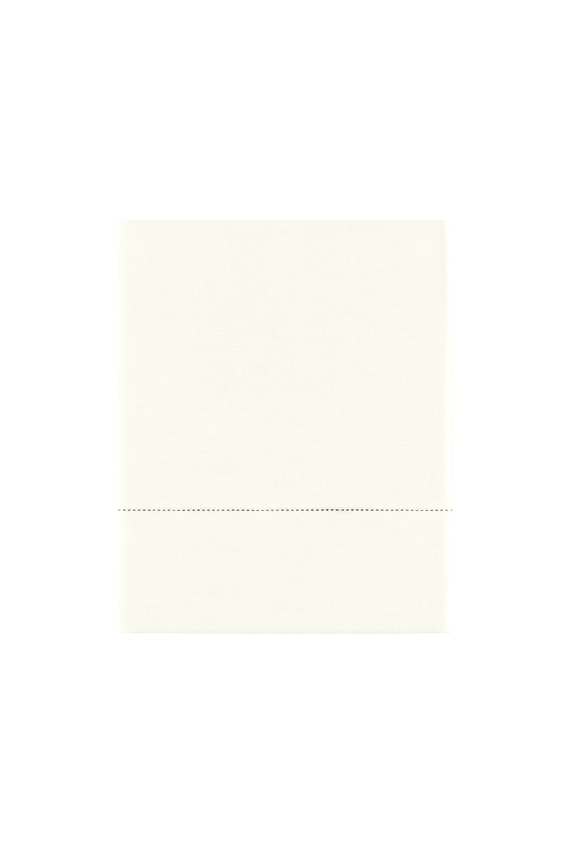 HEMSTITCH 400TC FLAT SHEET IVORY