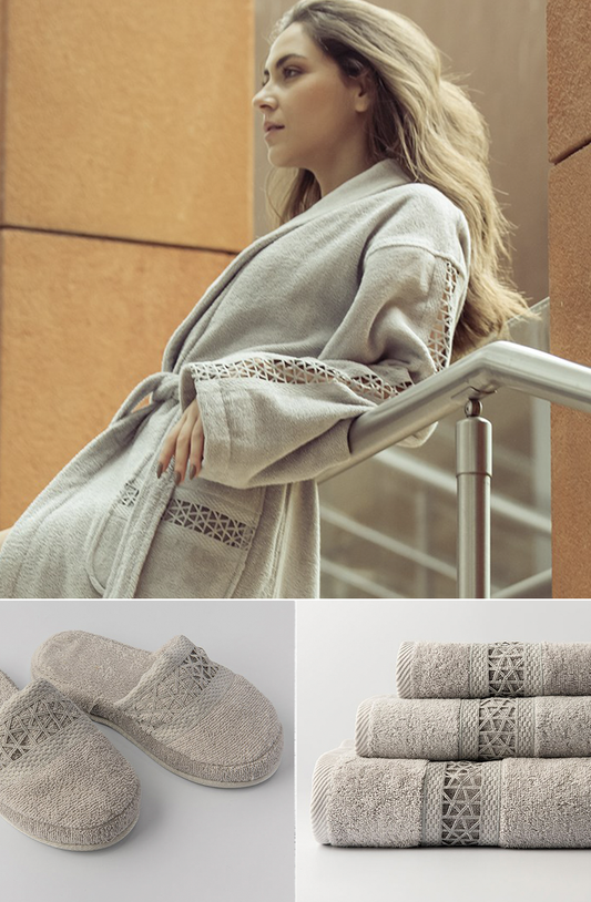 OFFER KASSIA GREY ( 3 PCS SET )