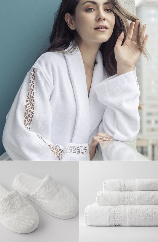 OFFER KASSIA WHITE ( 3 PCS SET )