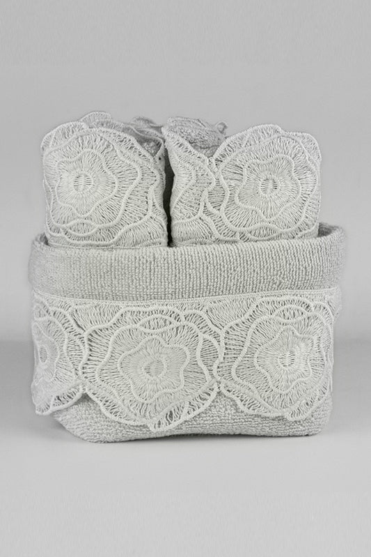 GUL GUPUR BASKET TOWEL SET - GREEN