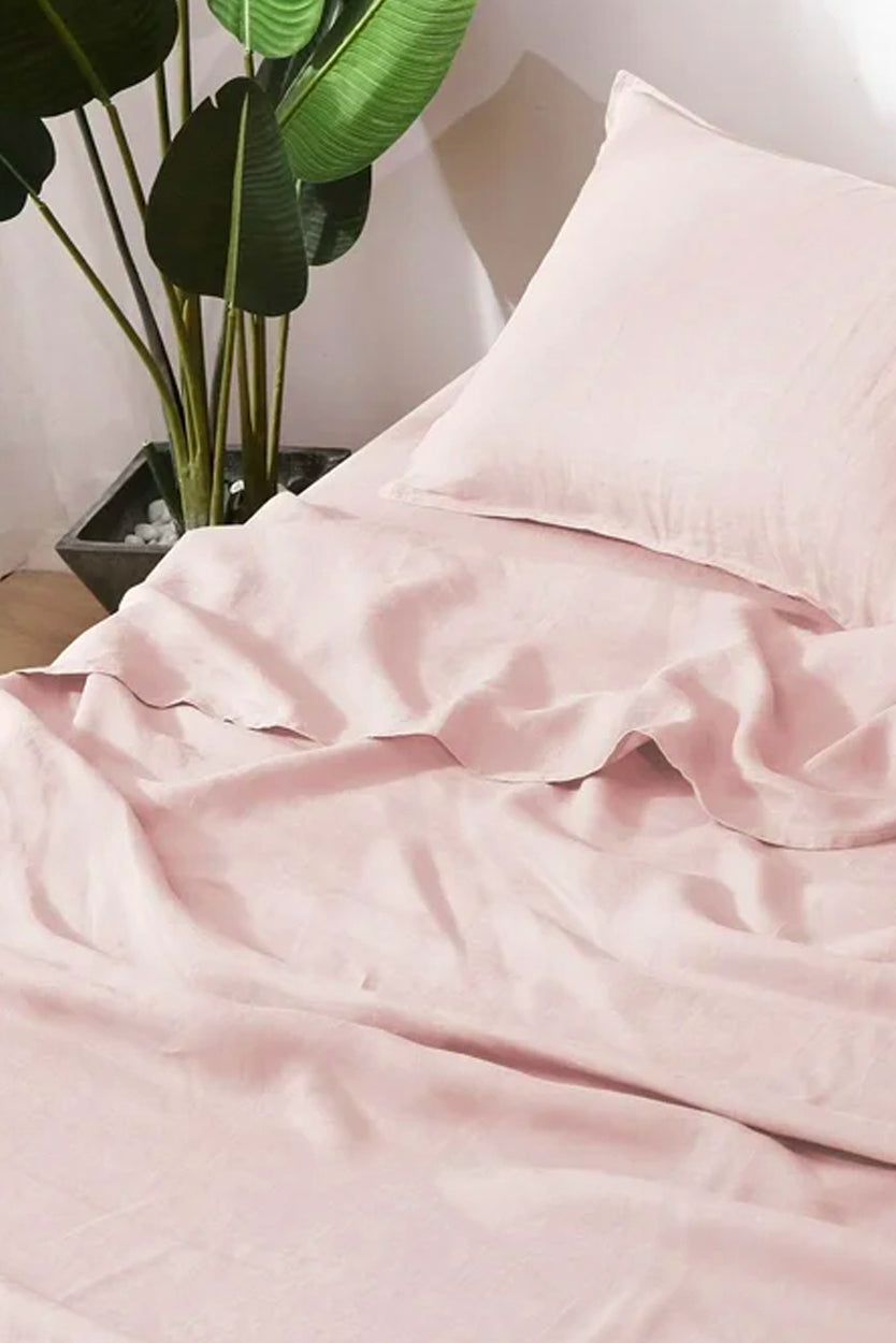 PLAIN 300TC FLAT SHEET PINK