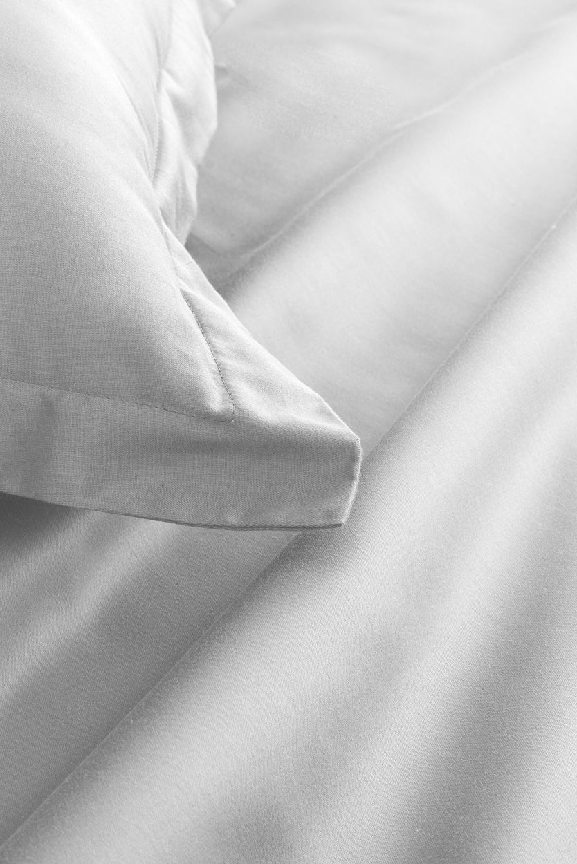 PLAIN 300TC FLAT SHEET LIGHT GREY