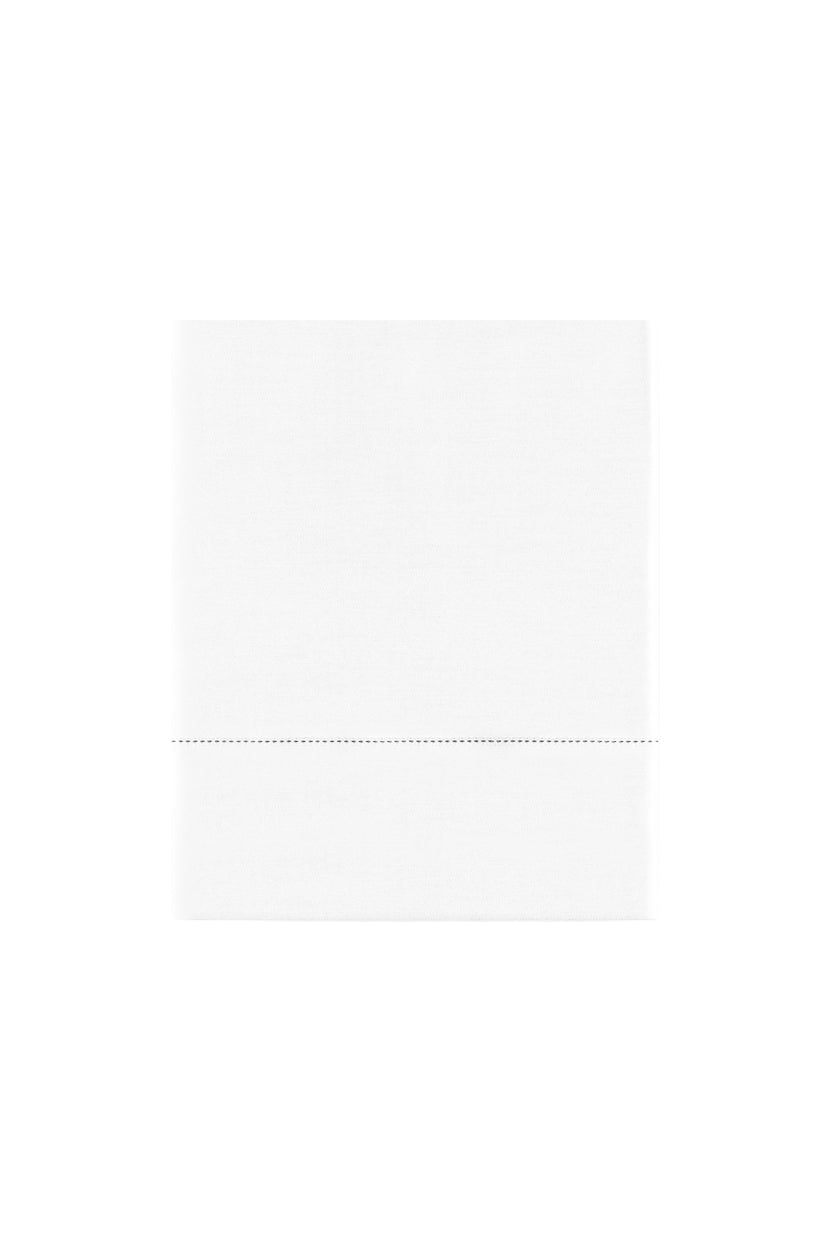 HEMSTITCH 400TC FLAT SHEET WHITE