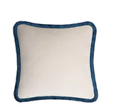 HAPPY COLLECTION ITALIAN CUSHION WHITE / BLUE